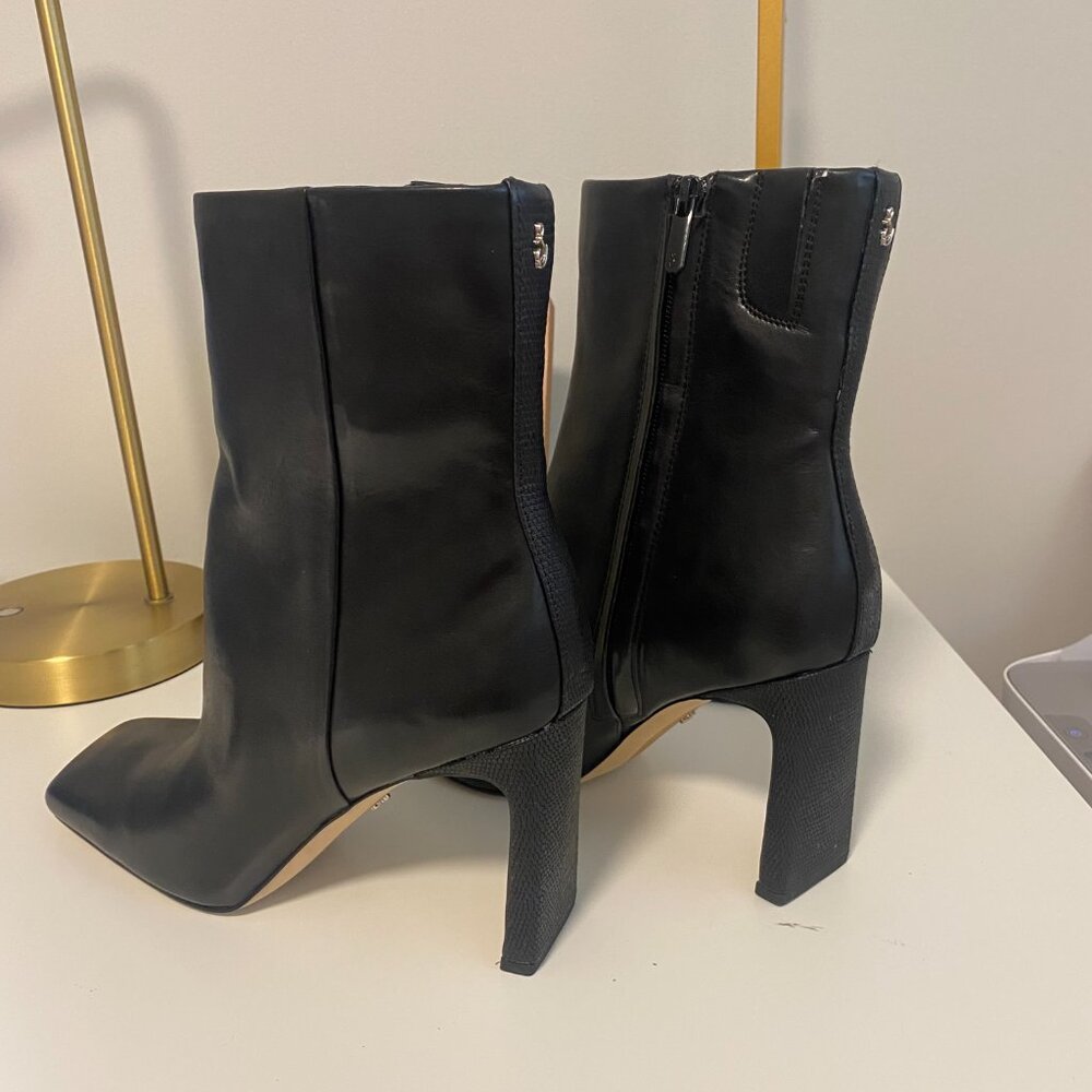 Sam Edelman Black Ankle Boots Sz 8.5 - Picture 3 of 8
